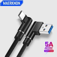 Cabo USB-C 5A 90°: Carregamento Turbo e Dados! - imagem 1