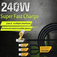 Cabo USB-C 65W 3x2: Carregue Rápido! - imagem 1
