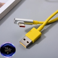 Cabo USB-C 67W/120W: Carregamento Rápido e Curvado! - imagem 1