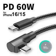 Cabo USB-C 90°: Carga Rápida e Sem Stress! - imagem 1