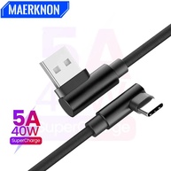 Cabo USB-C 90°: Carregamento Rápido 5A e Transferência de Dados - imagem 1