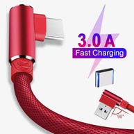 Cabo USB-C 90°: Carregamento Rápido e Durável - imagem 1