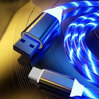 Cabo USB-C com LED: Carregamento Rápido e Estiloso - imagem 1