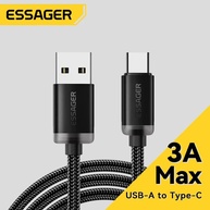 Cabo USB-C Essager 3A: Carregamento Rápido e Dados - imagem 1