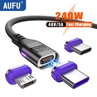 Cabo USB-C Magnético 240W AUFU: Carregamento Turbo! - imagem 1
