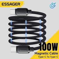 Cabo USB-C Magnético Essager 100W: Carregamento Turbo! - imagem 1