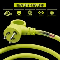 Masterplug Power At Work: Extensão 4 Tomadas + 2 USB, Cabo 1.5m Verde Alta Visibilidade - imagem 5