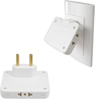 Adaptador Tomada T Articulado Benjamin Flexível 10A - Organize Seus Cabos! - imagem 1