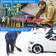 Kit Completo de Emergência Automotiva: Cabos de Ligação, Pá de Neve e Segurança Essencial para Qualquer Clima - imagem 5