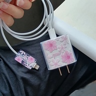Organizador de Cabos iPhone: Flores e Proteção! - imagem 2