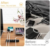 Organizador de Cabos: Simplifique sua Mesa! - imagem 2