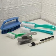 Kit de Escovas Multiuso para Limpeza - Cabos Anatômicos e Cerdas Resistentes para Casa, Cozinha, Banheiro e Carro - imagem 4