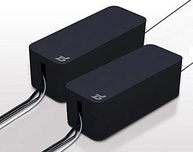 Bluelounge CableBox Preto (Pacote com 2): Organize seus Cabos com Estilo! - imagem 1