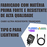 Carregador Turbo 48W iPhone: Rápido + Cabos! - imagem 1