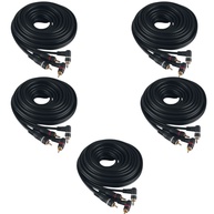 Cabos RCA 5m: Kit com 5 para Áudio Perfeito! - imagem 1