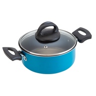 Caçarola Antiaderente Azul 20cm: Cozinhe Sem Grudar! - imagem 1