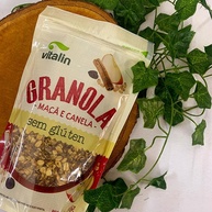 Kit 3 Granolas Sem Glúten Vitalin: Cacau, Maçã e Canela, Tradicional - imagem 4