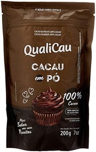 Qualicau Cacau Pó Alcalino 100% 200G - imagem 1