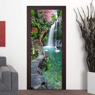Decalques 3D para Decoração de Casa - Cachoeiras e Paisagens para Porta e Parede - imagem 1