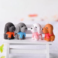 Miniatura de Cachorro para Terrário - 4 Peças Decorativas para Maquetes e Mini Jardins de Fada - imagem 5