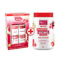 Cachos Fortes: Kit Rícino Beleza Natural 1Kg - imagem 1