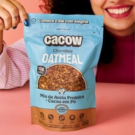 Mix de Aveia + Cacau Proteico 450g | Oatmeal Cacow Chocolate | Sem Açúcar Glúten e Lactose | Ingredientes Naturais e Nutritivos - imagem 5