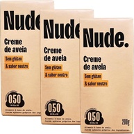 Kit com 3 Caixas de Creme de Aveia de 200g cada - Nude - imagem 1