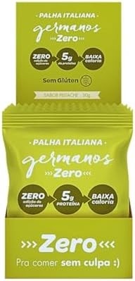 Kit com 10 Unidades de Palha Italiana Zero Adição de Açúcares sabor Pistache de 30g cada - Germanos - imagem 3