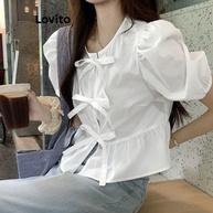 Blusa Lovito: Casual, Lisa e com Cadarço - imagem 2