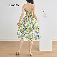 Vestido Boho Lovito com Estampa de Frutas e Vegetais | Cadarço - imagem 2