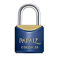 Cadeado Papaiz 25mm Azul: Segurança com Estilo - imagem 1