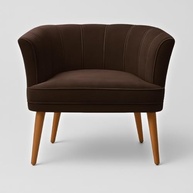 Poltrona Cadeira Decorativa Ergonômica para Sala de Espera e Recepção MOBLAN - Estilo Moderno e Conforto Duradouro (Marrom) - imagem 4