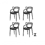 Cadeira Allegra Masters Preta – Design Único e Elegante para Sua Mesa - imagem 1