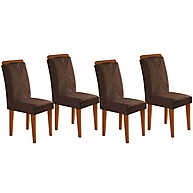 Cadeira Amsterdã Rufato Capuccino – Elegância em 4 Unidades - imagem 1