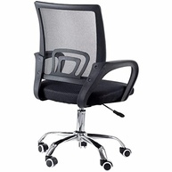 Cadeira de Escritório Secretária com Base Cromada e Rodinhas - Conforto e Estilo para seu Ambiente - imagem 5