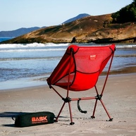 Cadeira BASK Portátil Extra Grande em Alumínio e Oxford – Conforto Premium para Camping, Praia e Lazer, Suporta até 150kg (Azul Escuro) - imagem 3