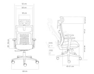 Cadeira de Escritório Elements Vertta Pro Cinza Full Mesh - Design Ergonômico Premium - imagem 3