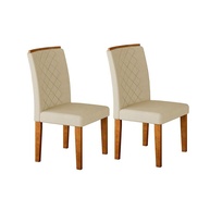 Cadeira de Jantar Veludo: Elegância Imbuia - imagem 1