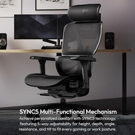 Cadeira Ergonômica XTC Mesh Preta ThunderX3 – Conforto e Saúde para seu Dia a Dia - imagem 3