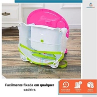 Cadeira Booster Alimentação Ursinho Baby Style Rosa - Segura, Leve e Prática - imagem 2