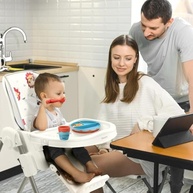 Cadeira Alta Chef's Chair Cinza Fisher-Price - Conforto e Segurança na Alimentação - imagem 3