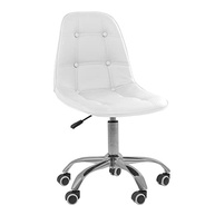Cadeira Giratória Office Eiffel Botonê Ajustável Branco - Conforto Ergonômico para Home Office - imagem 2