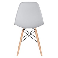 Cadeira Charles Eames Eiffel DSW - Loft7 - Assento em Polipropileno com Pés de Madeira Clara - Cinza Claro - imagem 5