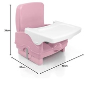 Cadeira de Refeição Infantil Portátil Cake Rosa - Segurança e Conforto para seu Bebê - imagem 3