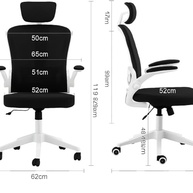 Cadeira de Escritório Presidente Ergonômica com Encosto Reclinável e Tela Mesh | Ideal para Home Office - imagem 2