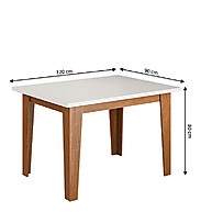 Sala de Jantar Completa: Mesa Miami + 4 Cadeiras - imagem 2
