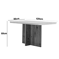 Sala de Jantar Completa 120cm: Mesa Olímpia + 4 Cadeiras - imagem 2