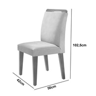 Sala de Jantar Completa: Mesa Olimpia + 4 Cadeiras - imagem 2