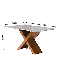 Mesa de Jantar Grécia 1,60m + 6 Cadeiras - imagem 2