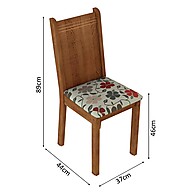 Conjunto Sala de Jantar Madesa Megan com 6 Cadeiras - imagem 2
